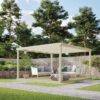 Rutland County Garden Furniture Ltd - Box Pergola and Decking Kit - Wood - L240 x W240 cm - Light Green