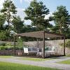 Rutland County Garden Furniture Ltd - Box Pergola and Decking Kit - Wood - L300 x W300 cm - Rustic Brown