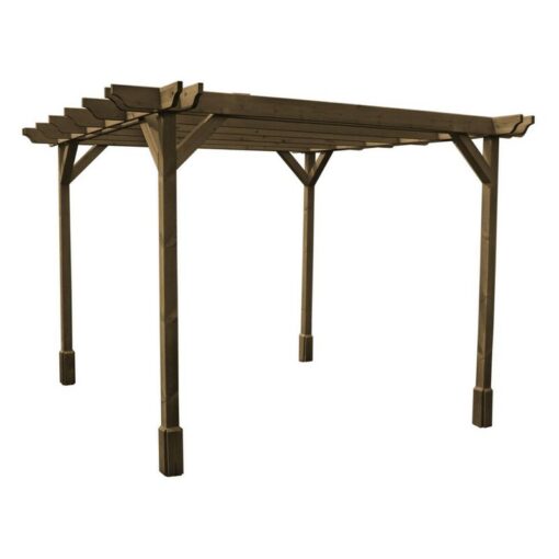 Rutland County Garden Furniture Ltd - Double Premium Pergola - Wood - L300 x W360 x H270 cm - Rustic Brown