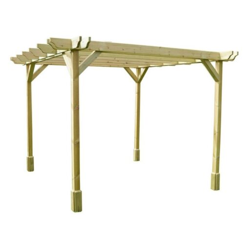 Rutland County Garden Furniture Ltd - Double Premium Pergola - Wood - L360 x W360 x H270 cm - Light Green