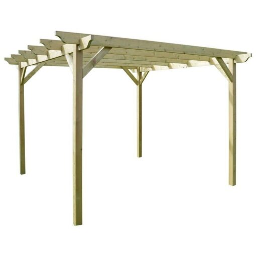 Rutland County Garden Furniture Ltd - Garden Pergola - Wood - L180 x W180 x H270 cm - Light Green