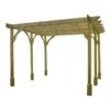 Rutland County Garden Furniture Ltd - Premium Pergola 6 Posts - Wood - L180 x W780 x H270 cm - Light Green