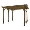 Rutland County Garden Furniture Ltd - Premium Pergola 6 Posts - Wood - L300 x W780 x H270 cm - Rustic Brown