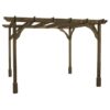 Rutland County Garden Furniture Ltd - Premium Pergola - Wood - L180 x W420 x H270 cm - Rustic Brown