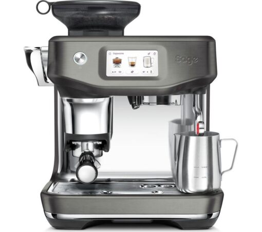 SAGE the Barista Touch Impress SES881 Bean to Cup Coffee Machine - Black Stainless Steel, Stainless Steel