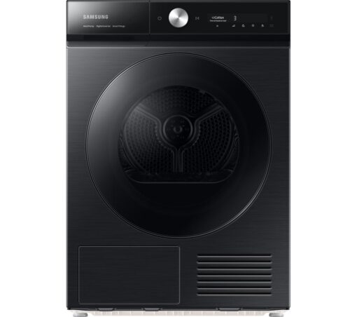 SAMSUNG Bespoke Series 8 AI Energy DV90BB9445GB/S1 WiFi-enabled 9 kg Heat Pump Tumble Dryer - Black, Black