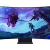 SAMSUNG Odyssey Ark 2nd Gen 4K Ultra HD 55" Curved Quantum Mini-LED Gaming Monitor - Black, Black