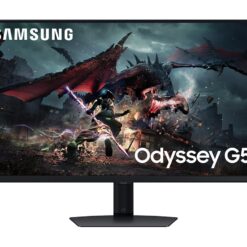 SAMSUNG Odyssey G5 LS32DG502EUXXU Quad HD 32" IPS LCD Gaming Monitor - Black, Black