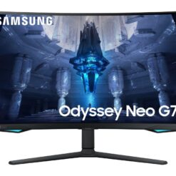 SAMSUNG Odyssey Neo G7 LS32BG750NPXXU 4K Ultra HD 32" Curved Quantum Dot Gaming Monitor - Black, Black