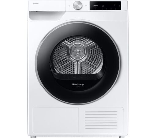 SAMSUNG Series 7 OptimalDry DV90T6240LE/S1 9 kg Heat Pump Tumble Dryer - White, White