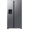 SAMSUNG Series 8 SpaceMax RS68CG885ES9EU American-Style Smart Fridge Freezer - Matte Stainless Steel, Stainless Steel