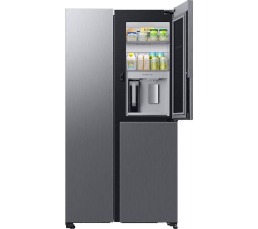 SAMSUNG Series 9 Beverage Center RH69B8931S9/EU American-Style Fridge Freezer - Stainless Silver, Silver/Grey