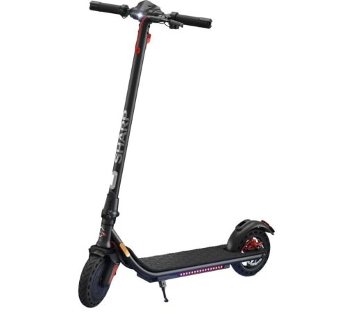 SHARP EM-KS3AEU-BUK Electric Folding Scooter - Black, Black