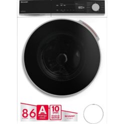 SHARP ES-NDB814CWA-EN 8 kg Washer Dryer - White, White