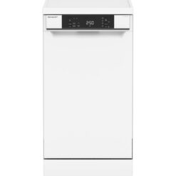 SHARP QW-NS1CF49EW-EN Slimline Dishwasher - White, White