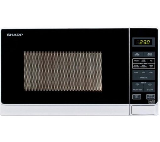 SHARP R272WM Solo Microwave - White, White