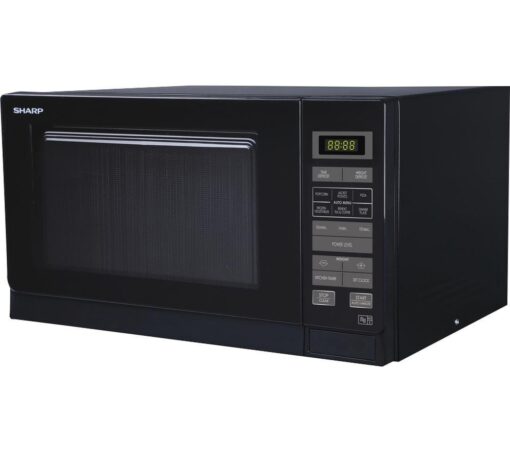 SHARP R372KM Solo Microwave - Black, Black