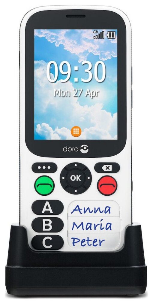 SIM Free Doro 780X Mobile Phone - Black & White