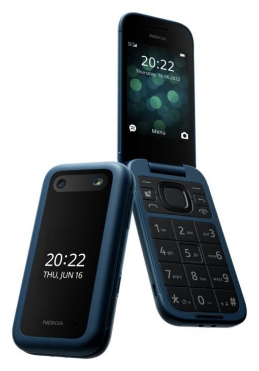 SIM Free Nokia 2660 Flip Mobile Phone - Blue