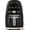 SMEG 50's Retro DCF02BLUK Filter Coffee Machine - Black, Cream