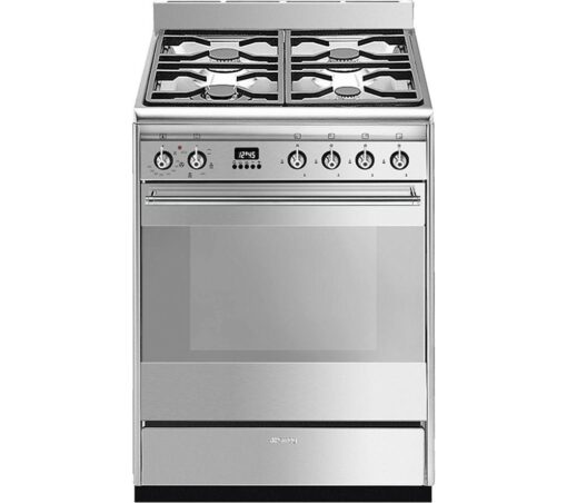 SMEG SUK61MX9 60 cm Dual Fuel Cooker - Stainless Steel, Stainless Steel