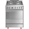 SMEG SUK61PX8 60 cm Dual Fuel Cooker - Stainless Steel, Stainless Steel