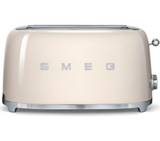 SMEG TSF02CRUK 4-Slice Toaster - Cream, Cream