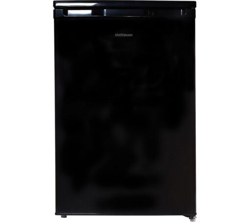 STATESMAN L255B Undercounter Fridge - Black, Black