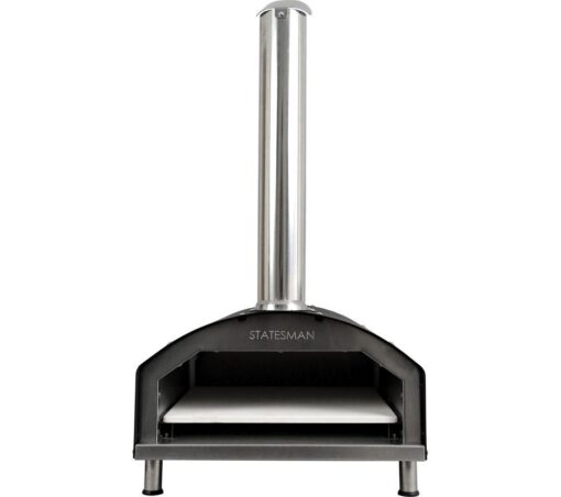 STATESMAN SKPO0W13SS Wood Pellet Pizza Oven - Black & Silver