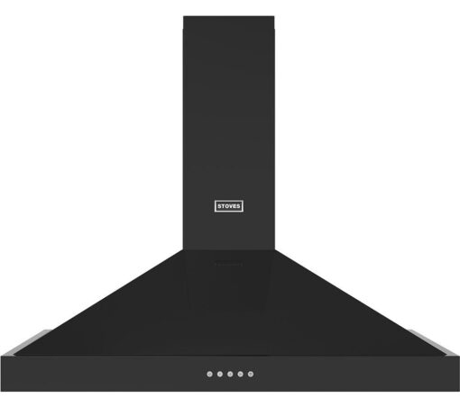 STOVES Sterling 90PYRB Chimney Cooker Hood - Black, Black