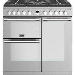 STOVES Sterling S900DF 90 cm Dual Fuel Range Cooker - Stainless Steel, Stainless Steel