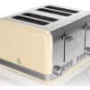 SWAN Retro ST19020CN 4-Slice Toaster - Cream, Cream