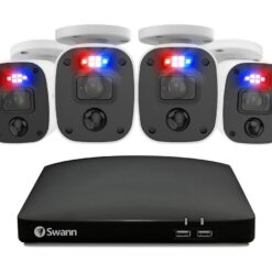 SWANN Enforcer SWDVK-846804MQB-EU 8-Channel Full HD 1080p DVR Security System - 1 TB, 4 Cameras, Black,White