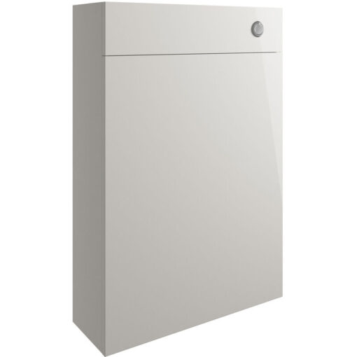 Signature - Bergen Slim Back to Wall wc Toilet Unit 600mm Wide - Pearl Grey Gloss