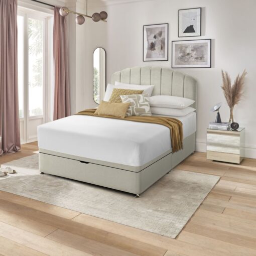 Silentnight Kingsize Half Ottoman Bed Base - Sandstone