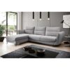 Silva Left Hand Facing Corner Sofa Bed - Light Grey