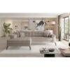 Solange Left Hand Facing Corner Sofa Bed - Beige