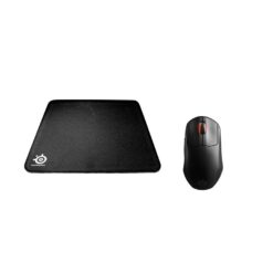 Steelseries Prime Mini Wireless Gaming Mouse & Gaming Surface Bundle, Black