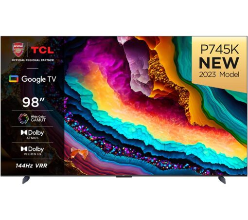 TCL 98P745K 98" Smart 4K Ultra HD HDR LED TV with Google Assistant, Black