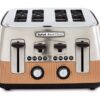 TEFAL Avanti Classic TT780F40 4-Slice Toaster - Copper, Silver/Grey,Brown