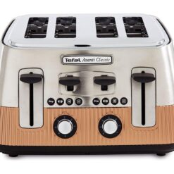 TEFAL Avanti Classic TT780F40 4-Slice Toaster - Copper, Silver/Grey,Brown