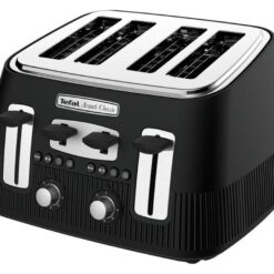 TEFAL Avanti Classic TT780N40 4-Slice Toaster - Matte Black, Black