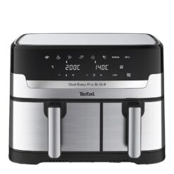 TEFAL Easy Fry Dual Zone EY905D40 Air Fryer & Grill - Stainless Steel, Stainless Steel