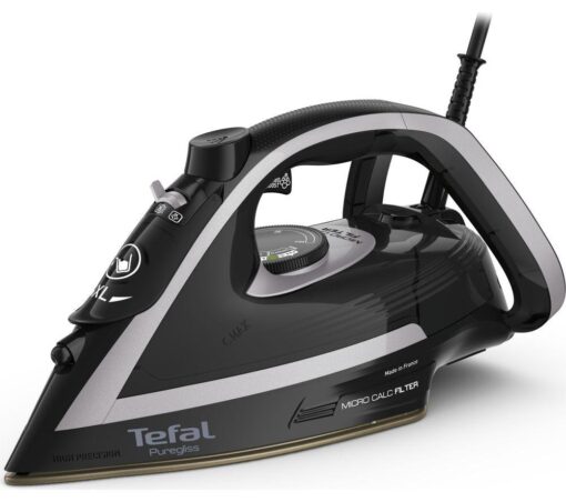 TEFAL Puregliss FV8062G0 Steam Iron - Black & Blue, Blue,Black