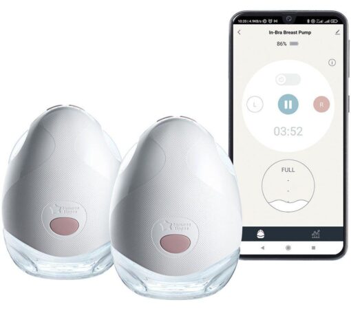 TOMMEE TIPPEE Made for Me Double Electric Wearable Breast Pump - White