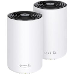 TP-LINK Deco XE75 Pro Whole Home WiFi System - Twin Pack, White