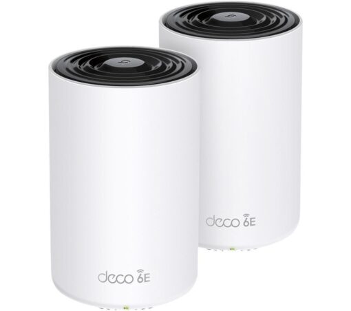 TP-LINK Deco XE75 Pro Whole Home WiFi System - Twin Pack, White