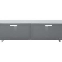 TTAP Sorrento 1600 mm TV Stand - Gloss Grey, Silver/Grey