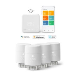 Tado Wireless Smart Thermostat Starter Kit & Radiator Add-on Bundle - Pack of 4, White