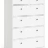 Tvilum Paris 6 Drawer Chest - White